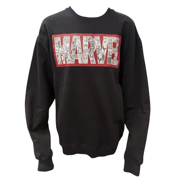 Marvel Box Logo Adult Pullover Sweatshirt, S-2XL (Unisex)