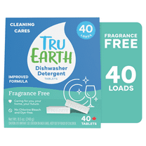 Tru Earth Dishwasher Detergent Tablets - Unscented / Fragrance-Free - 40 Tablets