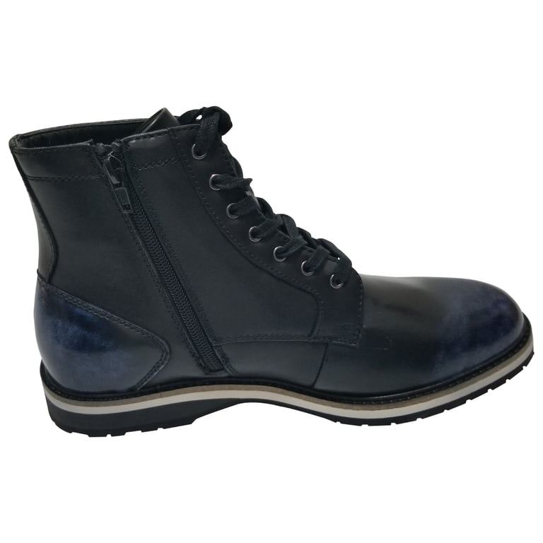 Bar III Mens Damian Lace-Up Boots Black 7 M Embossed Derby Men main image 4