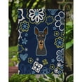 thumbnail image 3 of Blue Flowers Min Pin Flag Garden Size BB5091GF, 3 of 3