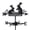 C, variant on XINGAG Rooster Shape Weathervane, Metal Chicken Decor, Weather Vane Wind Direction Indicator Outdoor Weather Vanes Roof Mount Ornament for Farmhouse Yard Outdoor
