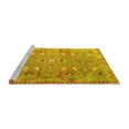 thumbnail image 2 of Ahgly Company Machine Washable Indoor Square Persian Yellow Traditional Area Rugs, 3' Square, 2 of 4