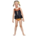 thumbnail image 4 of KAWELL Little Girls Two-Piece Summer Swimwear Role Play Bikini Swim Suit Toddler Tankini Red 3-10 Years, 4 of 7