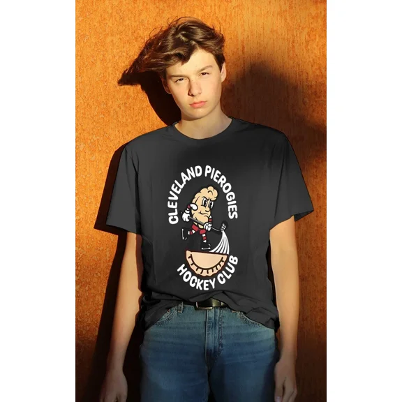 Cleveland Pierogie Hockey Club Monster Team Retro Graphic Unisex T-Shirt up to size 5XL