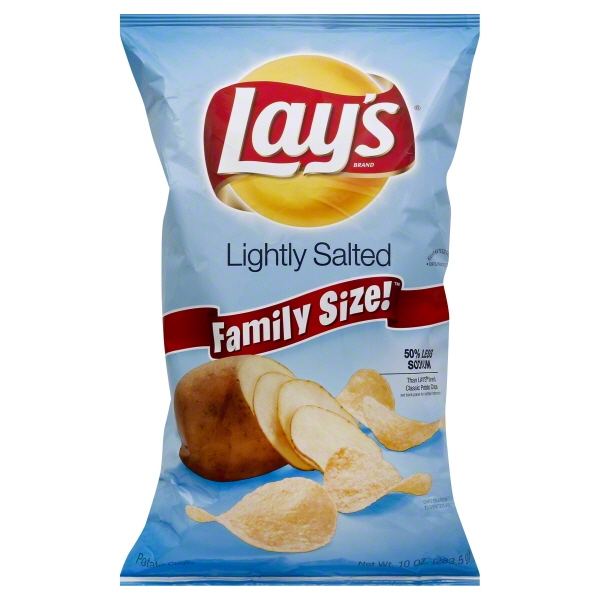 Lay's Lightly Salted Potato Chips, 10 Oz.