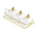 thumbnail image 4 of Luzkey Dried Fruit Plate Wedding Decor Candy Nuts Dish for Home Holiday Dining Room White L, 4 of 8