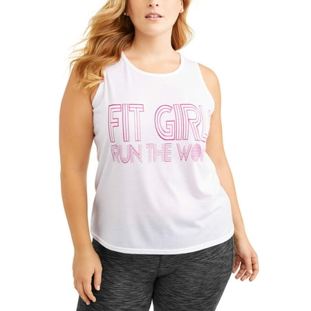 Women's Plus Active 'Fit Girls' Graphic Tank