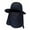 Navy Blue, variant on Men Women Fishing Hiking Flap Caps Quick Dry 360 Degree Sunshade UV Protection Removable Face Mask Ear Neck Cover Outdoor Caps