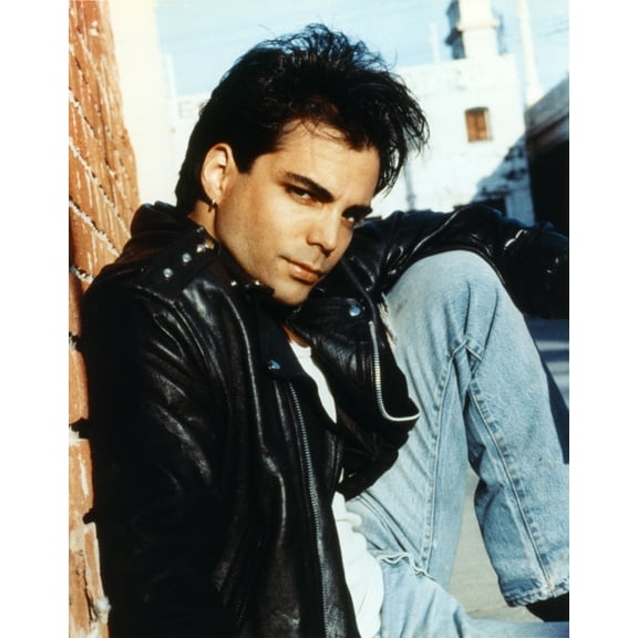 Richard Grieco Posed in Black Leather Jacket Photo Print (24 x 30)