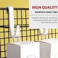 thumbnail image 3 of 100 Pcs Hanging Tabs Round Hole Hanging Tags Plastic Hook Adhensive PVC, 3 of 8
