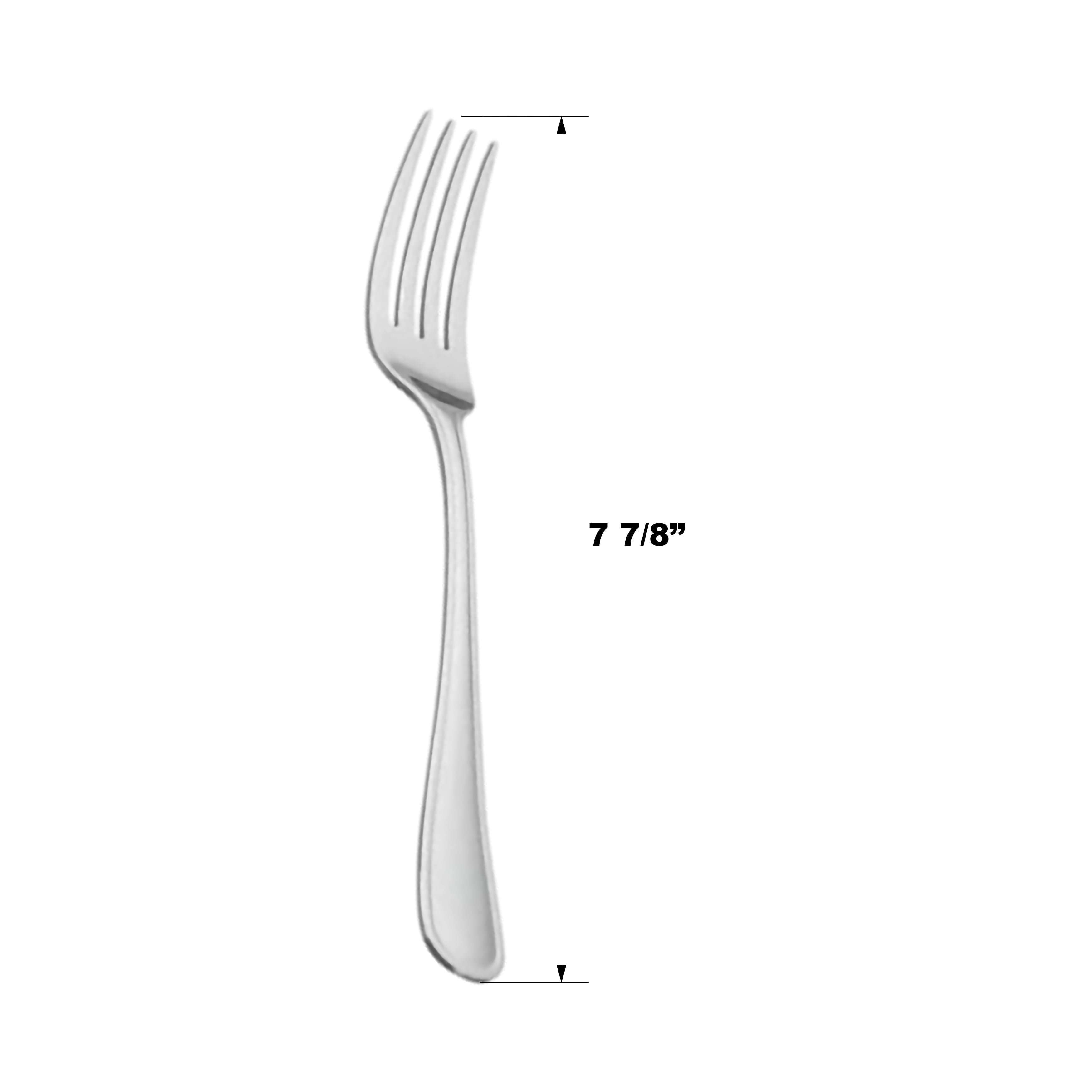 (6 pack) Mainstays Fleetline Stainless Steel Dinner Fork 3 Piece Set Silver