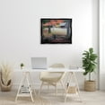 thumbnail image 2 of Stupell Log Cabin Woody Autumn Foliage Landscape Photography Black Floater Framed Art Print Wall Art, 2 of 6