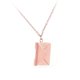 thumbnail image 3 of Collar con sobre y carta de amor para clavícula, ideal para fiestas de San Valentín. rosa áurea, 3 of 9