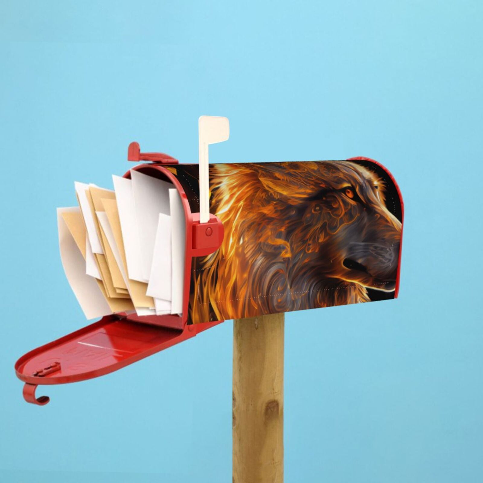 Kdxio Magnetic Mailbox Cover 21x18 in Mailbox Cover Outdoor Decoration Holiday Mailbox Covers for Home Garden Yard-21x18 in