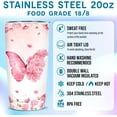 thumbnail image 3 of Butterfly Gifts for Women Butterfly Tumbler Stainless Steel 20oz Coffee Travel Cup Gifts for Woman Girls Friend Spirit Animal Lovers Birthday Christmas, 3 of 6