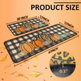 thumbnail image 2 of Fall Kitchen Rugs and Mats Set of 2, Thanksgiving Kitchen Rug Non Slip Backing Fall Decorations for Home Seasonal Farmhouse Fall Holiday Autumn Harvest Low-Profile Kitchen Floor Mat 17"X47"+17"X30", 2 of 6