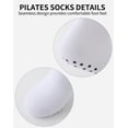 thumbnail image 2 of Yawlsow Pilates Grip Socks for Women, 1 Pair Non Slip Yoga Sock with Cute Embroidery Pattern for Barre Ballet, Barefoot Workout, 2 of 6
