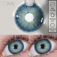 thumbnail image 4 of UYAAI 1 par de lentes de contacto de color para ojos Lentes con dioptrías Lentes de miopía Lentes de contacto verdes Lentes azules Lentes de Halloween, 4 of 5