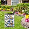 thumbnail image 5 of With All God Things Are Possible Easter Decorative Garden Flag, Spring Religious Cross Hydrangea Flower Yard Outside Home Decorations, Summer Plaid Farmhouse Outdoor Small Decor 12 x 18, 5 of 6