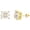 Square Gold, variant on Square Screw Stud Earrings For Men 5A+ Cubic Zirconia 925 Sterling Silver Screw Stud Back Square Flat Cartilage Hypoallergenic Stud Earrings