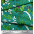 thumbnail image 3 of Soimoi Rayon Fabric Orchid,Palm & Monstera Tropical Fabric Prints by Yard 56 Inch Wide, 3 of 3