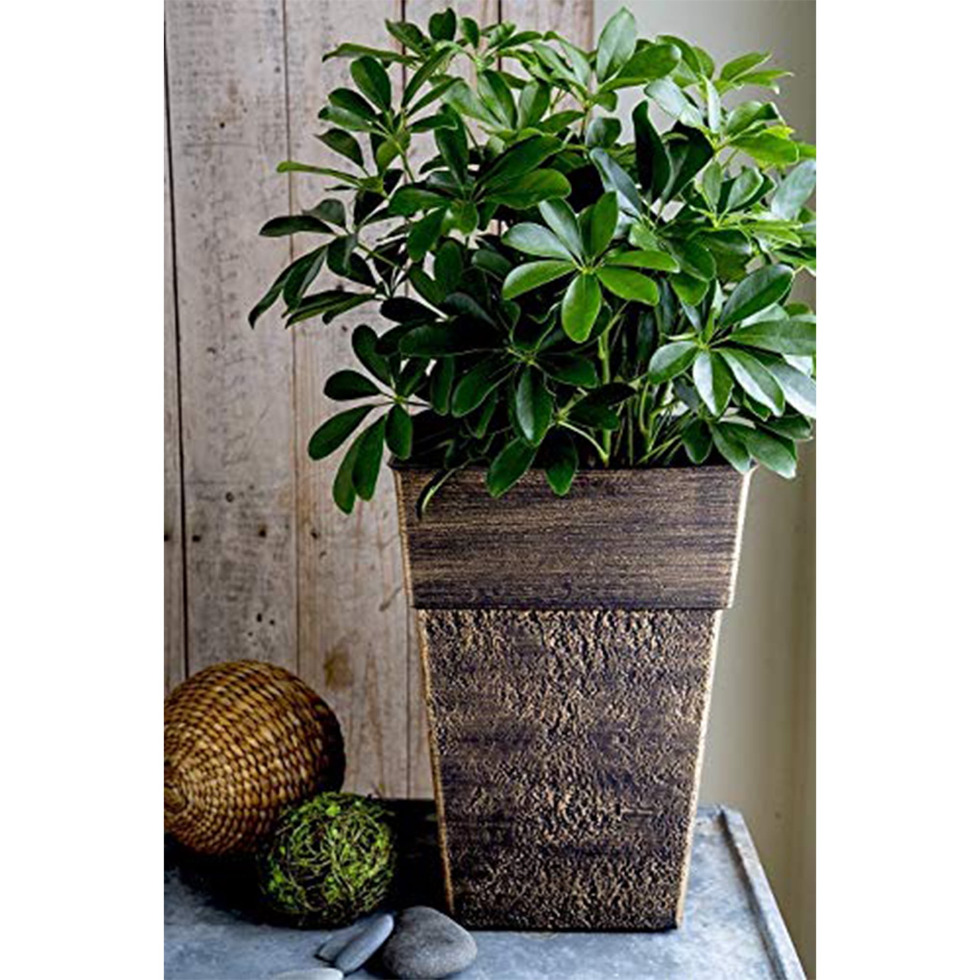 The HC Companies Avino 13 Inch Square Planter Pot (4 Pack)
