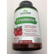 Zazzee D-Mannose 180 Vegan Capsules 1000 mg per Serving Pure Potent and Fast-Acting Extra Strength Dosage Vegan Non-GMO and All-Natural