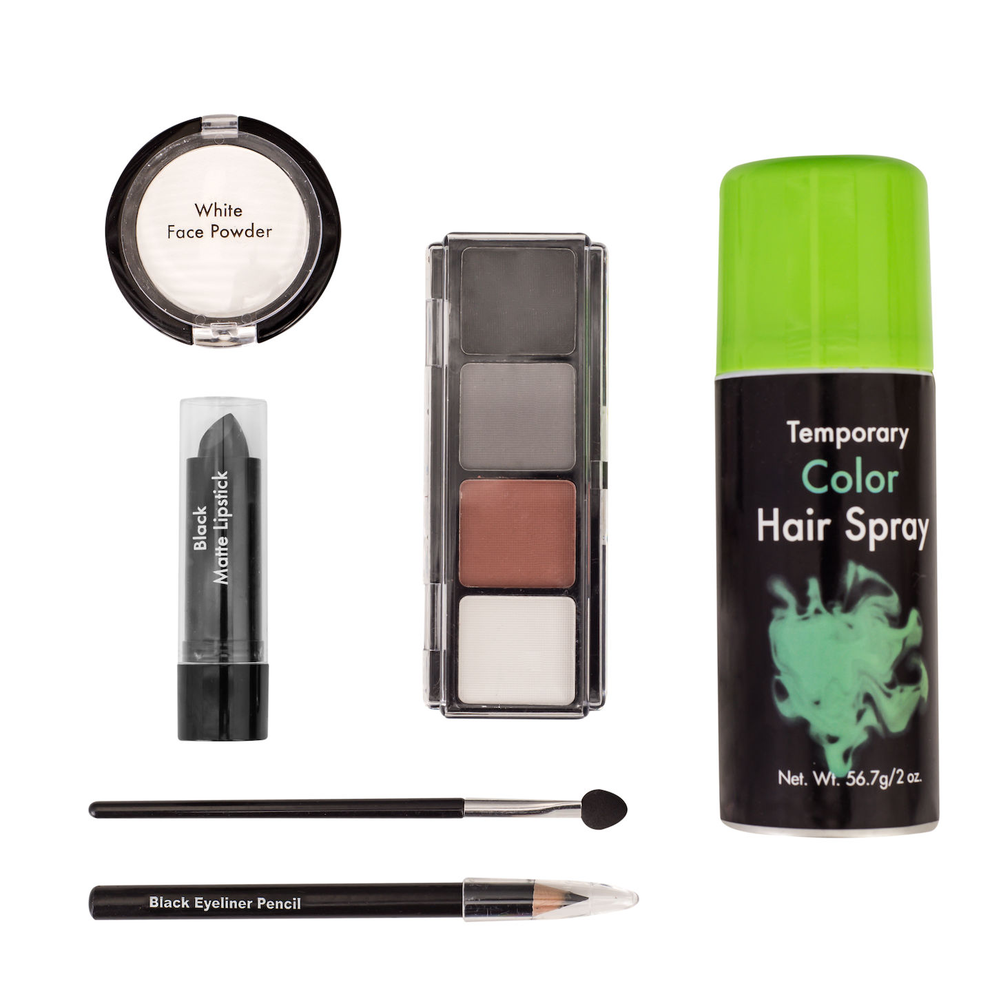 Halloween Costume Accessory Zombie Makeup Kit (6 Piece Set) - Walmart.com