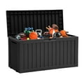 thumbnail image 6 of Uforic 72 Gallon Outdoor Resin Deck Box,Waterproof & Lockable Storage Box for Garden Patio, Black, 6 of 8