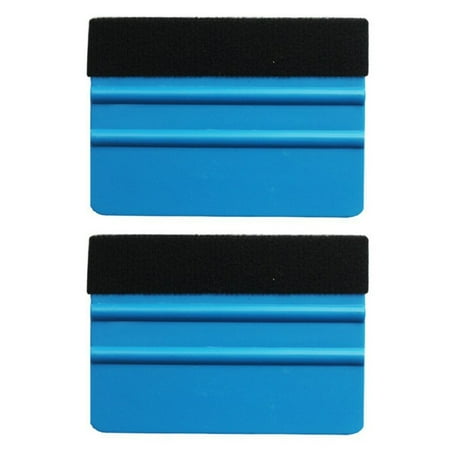 

MAYNOS 2 Pcs Felt Edge Squeegee Car Wrapping Tool Straight Scraper for Car Vinyl Wrap Window Tint Wallpaper Decal Sticker Installation