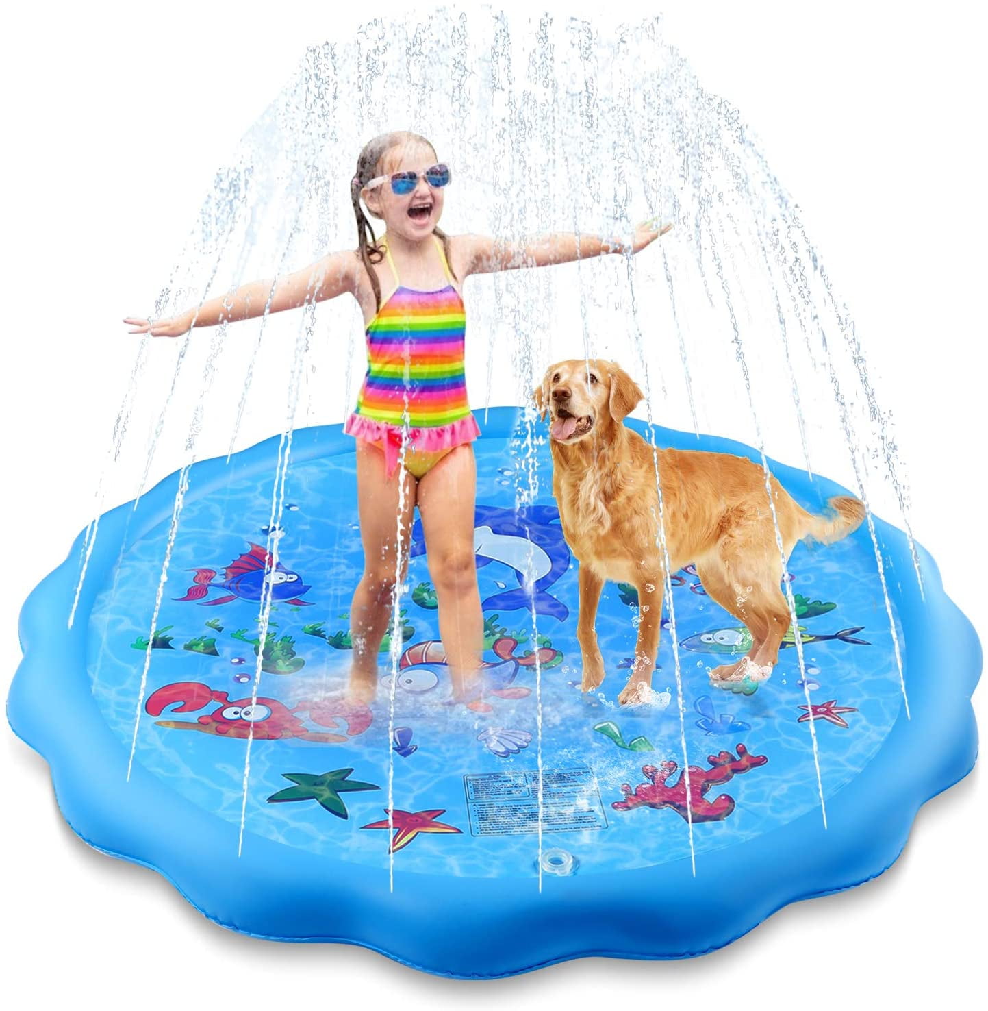 baby pool with sprinkler