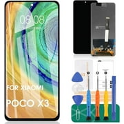 for Xiaomi Poco X3 LCD Screen for Xiaomi Poco X3 Pro Digitizer for Redmi Note 9 Pro 5G Screen Replacement MZB07Z0IN for Xiaomi Mi 10T Lite 5G LCD Display MZB07Z1IN Touch Assembly MZB07Z2IN(No Frame)