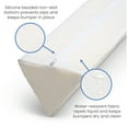 thumbnail image 3 of Delta Children Extra Long Foam Bedrail - Guardrail for Toddlers & Kids with Water-Resistant, Non-Slip & Machine Washable Cover - 1pk, White, 3 of 6