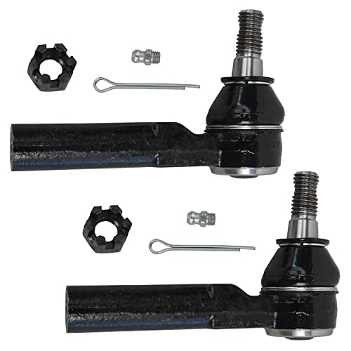 Detroit Axle - Front 2pc Tie Rods for 04-07 Chevy Colorado GMC Canyon, 06 Isuzu i-280 i-350, 2 Outer Tie Rod End Links 2004 2005 2006 2007 Replacement