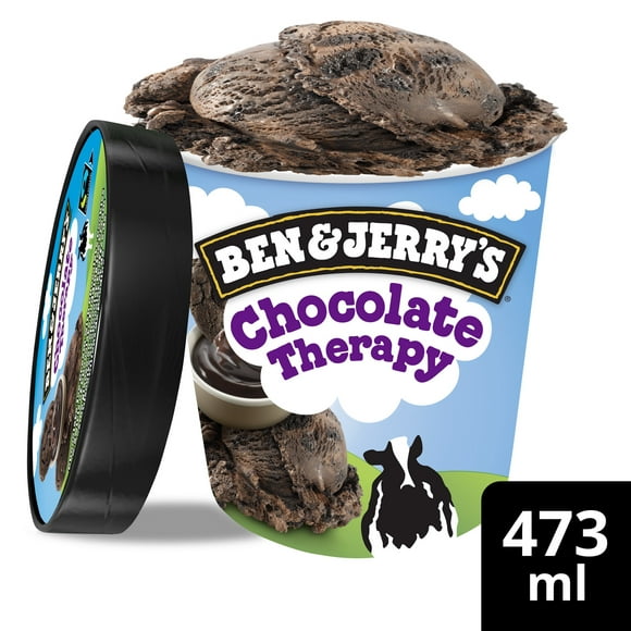 Crème Glacée avec des ingrédients issus du commerce équitable Ben & Jerry's Chocolate Therapy, 473ml 473ml