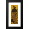 thumbnail image 2 of Paul Ranson 8x14 Black Modern Framed Museum Art Print Titled - Woman Standing Beside a Balustrade with a Poodle (ca. 1895), 2 of 5