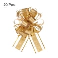 thumbnail image 3 of 20pcs 6 Inch Pull Bow Gift Wrapping Bows Ribbon Organza Gold for Party, 3 of 6