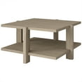 thumbnail image 3 of Evelyn&Zoe Ingrid 35" Wide Square Coffee Table, Antiqued Gray Oak, 3 of 7
