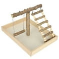 thumbnail image 4 of Soporte para juegos de pájaros, soporte de madera para percha para pájaros, soporte para juegos de loros, soporte para pájaros, confiabilidad excepcional, 4 of 8