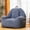 Circular backrest small Gray, variant on MIERES Large Bean Bag Chair for Adults & Kids, Giant Bean Bag Couch, Comfy Reading Chair with Armrests, Soft Cozy Chair for Bedroom, Lounge Sofa for Gaming, Napping & Relaxing, White