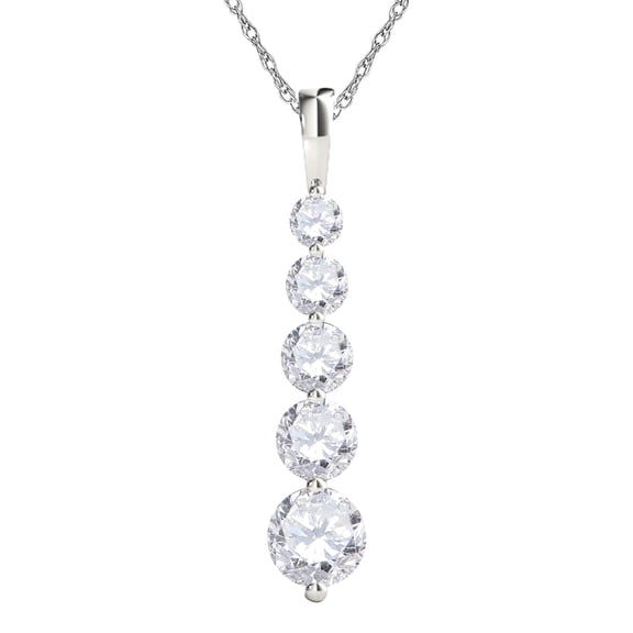 Mauli Jewels 1/2 Carat Round Natural Diamond Teardrop Pendant Necklace for Women – 14K Rose, White & Yellow Gold with 18" Box Chain