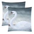 thumbnail image 2 of MKHERT Graceful White Mute Swan Throw Pillowcase Pillow Cover Cushion Couver 18x18 inch, Set of 2, 2 of 3