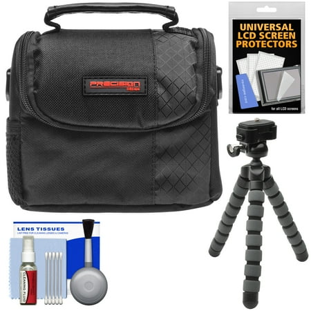 Vivitar Camcorder Bag Essentials Bundle for Vivitar DVR-508 HD Digital Video Camera Camcorder with Case + Flex Tripod + Screen Protectors + Kit ()