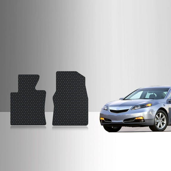 ToughPRO Front Mats Compatible with Acura TL 2009 - All Weather Heavy Duty (Made in USA) Black Rubber