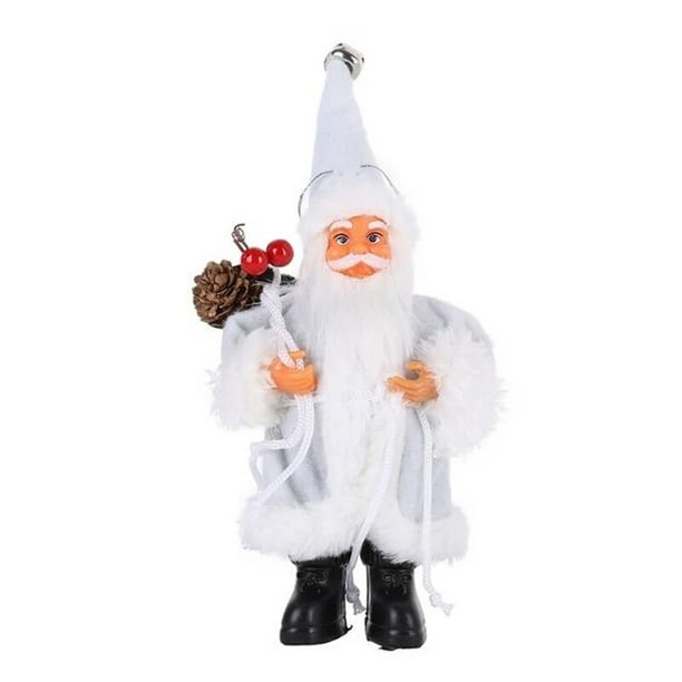Muñeco de Papá Noel de Navidad, figura decorativa de escritorio, adorno de estatuilla de Papá Noel, decoración de Navidad para el hogar