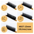 thumbnail image 1 of GLAMLASH L+/LC/LD/LU(M)/N Curl 7~15mm MIX 16rows/Case Extensión de pestañas de visón Pestañas individuales Pestañas postizas suaves Tan Jianjun  unisex, 1 of 1