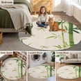 thumbnail image 5 of Green Botanical Round Area Rug 6Ft Washable Circle Rugs for Bathroom Office, Farmhouse Dragonfly Non-Slip Carpet Floor Mats Indoor Outdoor Carpet Runner Aesthetic Home Decor, 5 of 8