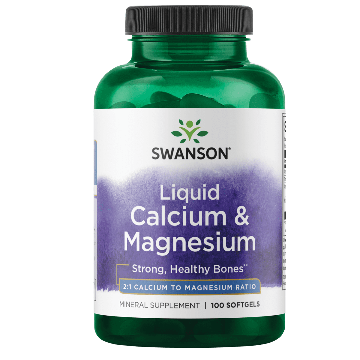 Swanson Liquid Calcium and Magnesium 100 Softgels