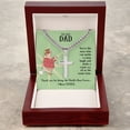 thumbnail image 3 of To My Dad You're The Man Artisan Cross Cuban Chain Link, 3 of 7