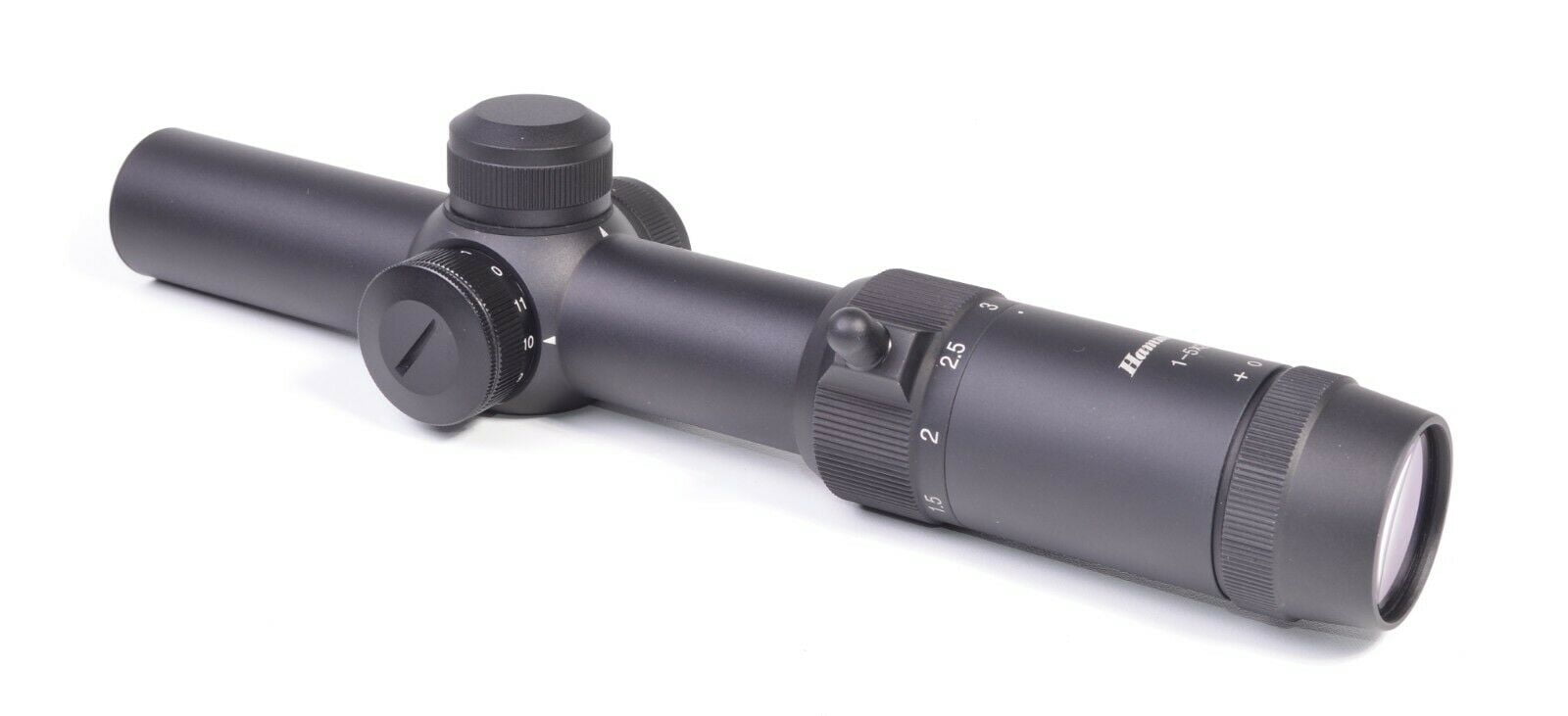 Hammers Low Light Varmint Hunt 1-5x24 Rifle Scope with Dot Reticle 30mm Weaver Ring
